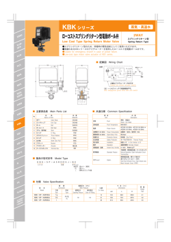 ローコストスプリングリターン型電動ボール弁