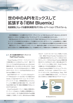 世の中のAPIをミックスして拡張する「IBM Bluemix」 ― 高速開発と