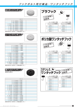 ポリカ製ワンタッチフック