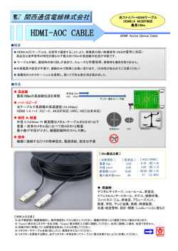HDMI AOCケーブル