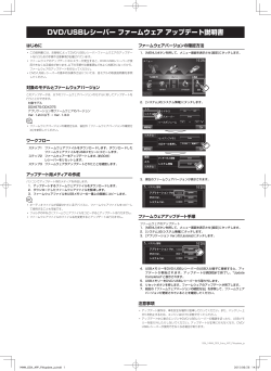 「DVD/USBレシーバー ファームウェア アップデート説明書」を