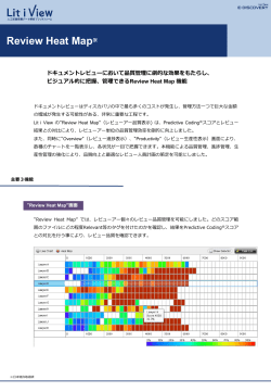 Review Heat Map （両面） Lit i View E-DISCOVERYに搭載