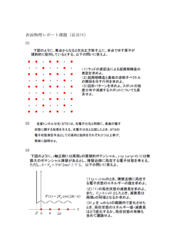 表面物理レポート課題（長谷川）