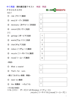 中3英語 教科書定着テキスト 単語・熟語 PROGRAM3 個人指導塾