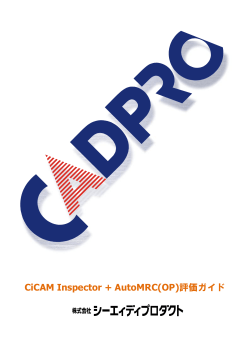 CiCAM Inspector AutoMRC(OP)評価ガイド
