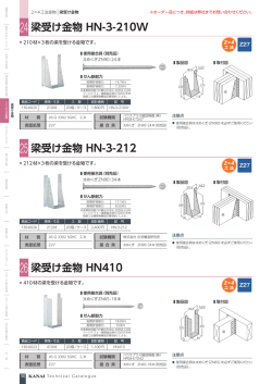 梁受 金物 HN-3-212 梁受 金物 HN410 梁受 金物 HN-3-210W