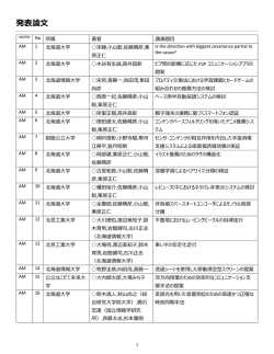 プログラムリスト