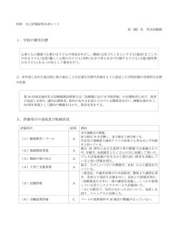 学校評価について