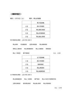 ＜備前地区＞