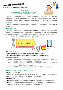 格安 SIM ～乗り換え前に押さえるポイント～