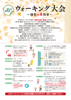 ウォーキング大会 - 東京都洋菓子健康保険組合