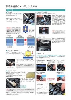 融着接続機のメンテナンス方法
