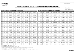 2015 PRGR RS Cup 第4回予選大会 組み合わせ表