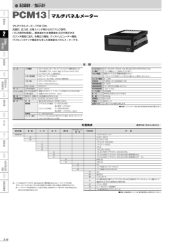 PCM13 マルチパネルメーター