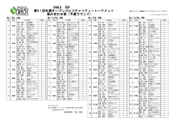 ダウンロード - 札幌オープンゴルフチャリティートーナメント
