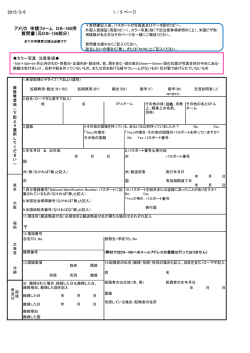 DS-160-1 質問書