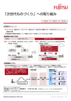 「次世代ものづくり」への取り組み - 富士通フォーラム2015