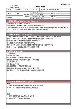 噴射ポンプ分解組立
