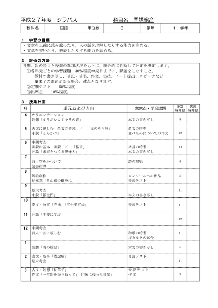 国語総合