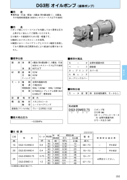 DG3形 オイル=ンプ（歯車=ンプ）