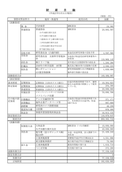財産目録