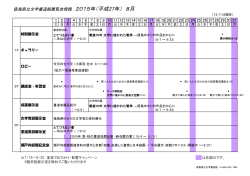 Page 1 徳島県立文学書道館展覧会情報 2015年（平成27年） 8月 1 2