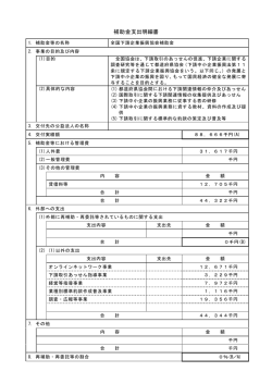 補助金等支出明細書 - 公益財団法人全国中小企業取引振興協会