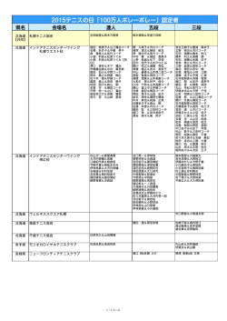 北海道 【共同】 札幌テニス協会 北海道 インドアテニスセンターウイング