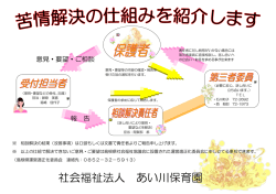 苦情解決 - あい川保育園