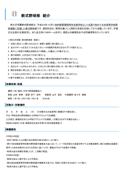 軟式野球部 紹介 - 東京都立南大沢学園