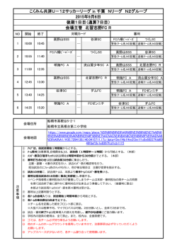こくみん共済U－12サッカーリーグ in 千葉 Nリーグ