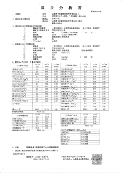 温泉分析表はこちら