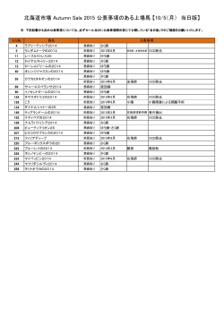 10/5（月） 当日版