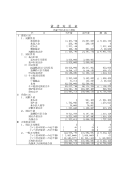 貸 借 対 照 表