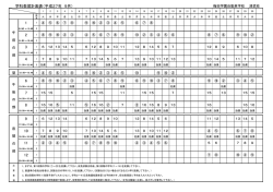 学科教習計画表（平成27年 9月） 1 2 3 4 6 7 8 9 10 11 12