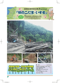 架線集材装置・高性能林業機械 による集材・搬出状況