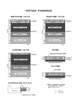 一建管内路線 車道舗装構造図