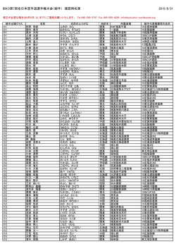 （組手） 確認用名簿 2015/8/31 15福島3位