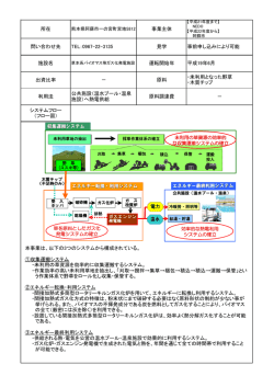 公共施設（温水プール・温泉 施設）へ熱電供給 － 原料調達費 利用法
