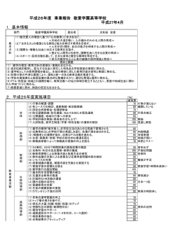 平成27年4月学校関係者評価（PDFファイル 0.13MB）