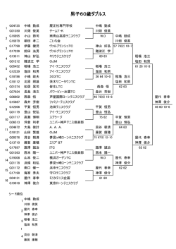 男子60歳ダブルス