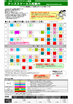 15－10期クラス表（2015年10～12月）