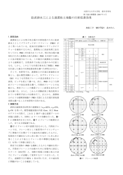 鉛直排水工による浚渫粘土地盤の圧密促進効果