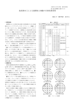 鉛直排水工による浚渫粘土地盤の圧密促進効果