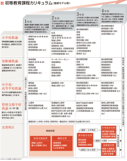 初等教育課程カリキュラム（履修モデル例）(PDF : 165.23 KB)