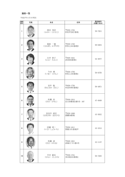 議員名簿&hellip;