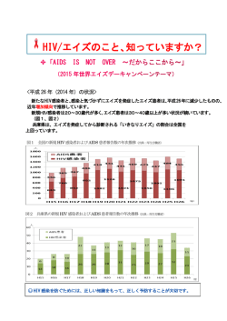 HIV/エイズのこと、知っていますか？