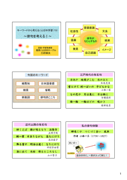 ～俳句を考えるⅠ～