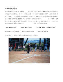 東葛地区野球大会
