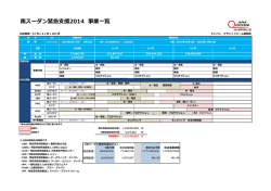 南スーダン緊急  援2014 事業  覧